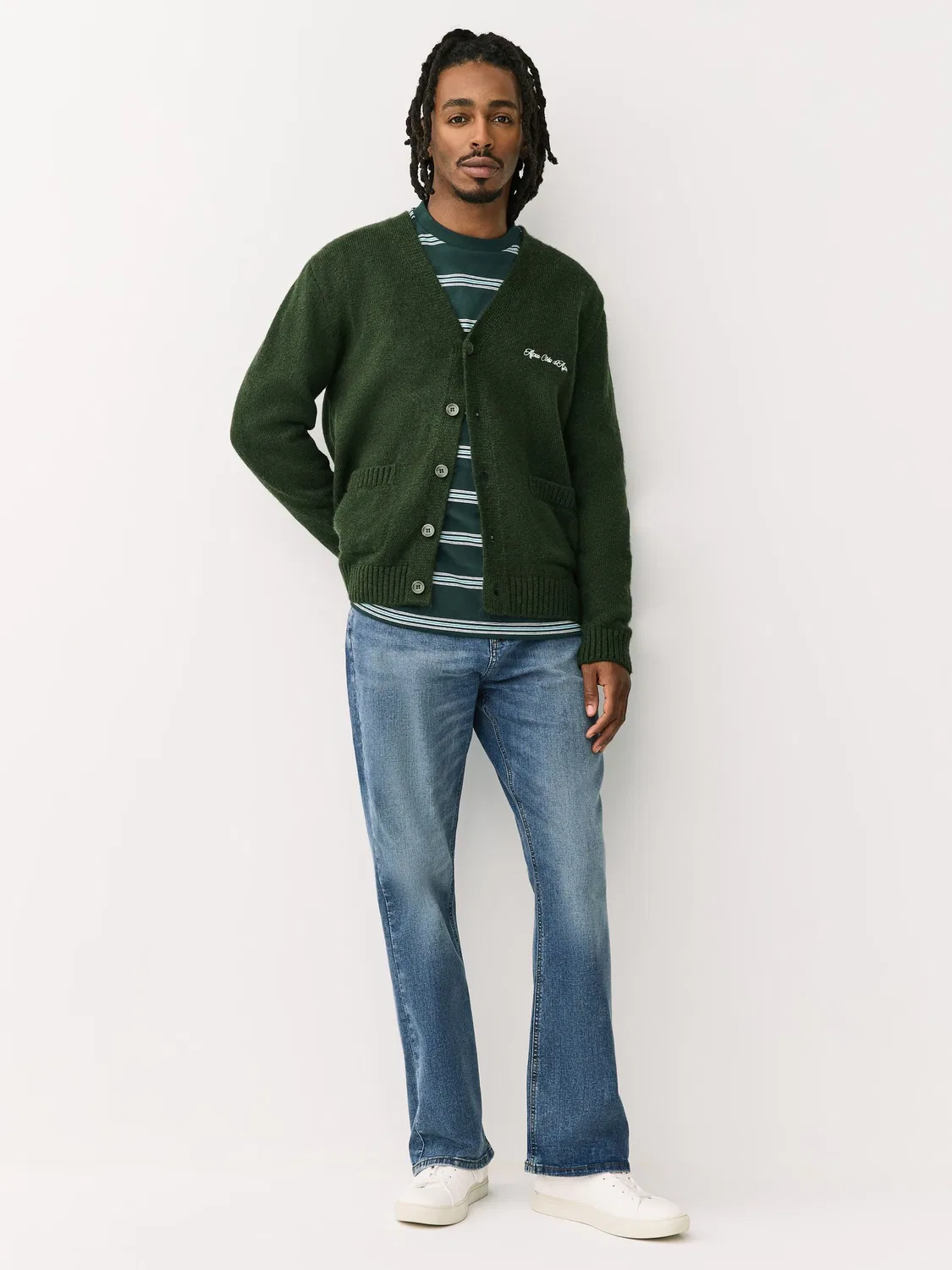 Джинсы bootcut классические stretch Next, сине-серый — фото 2