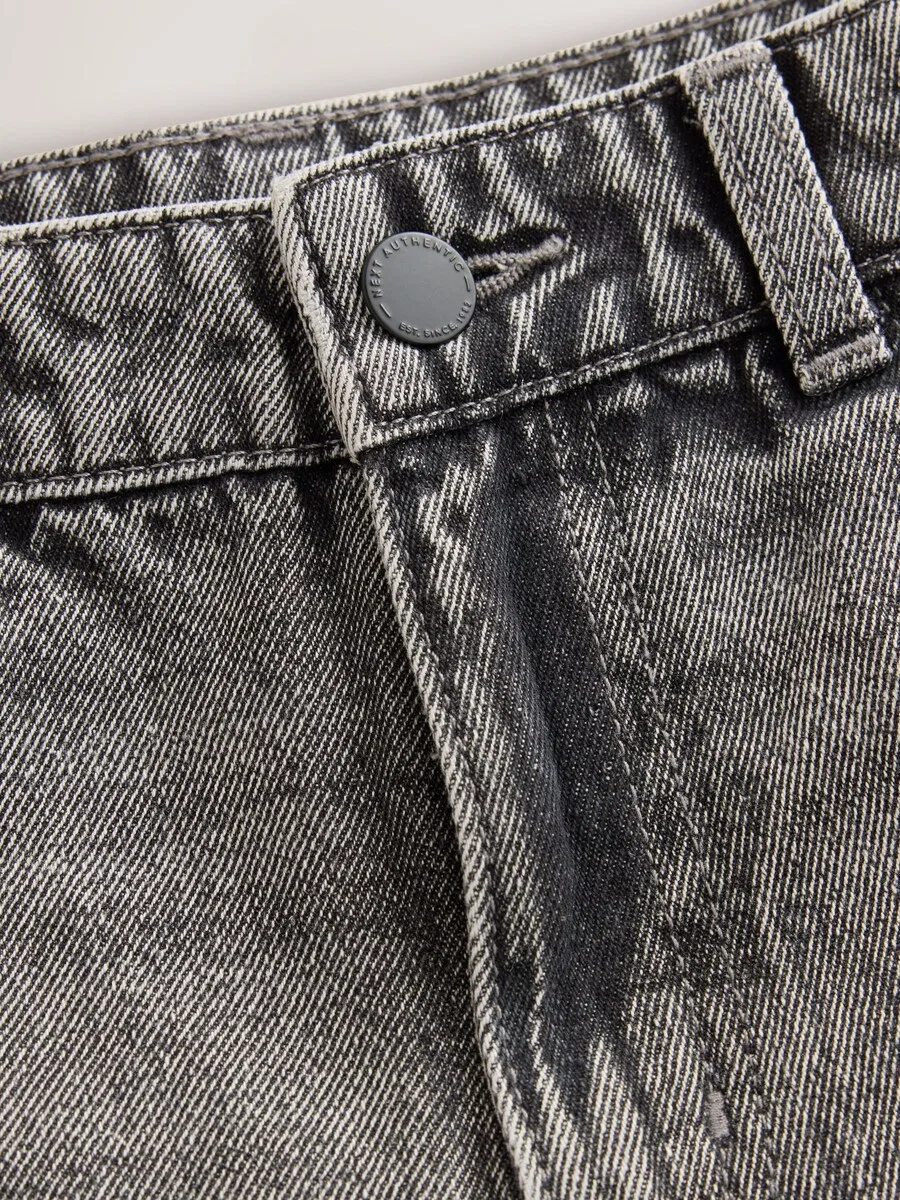 Шорты Next Regular Jeans серого цвета — фото 3