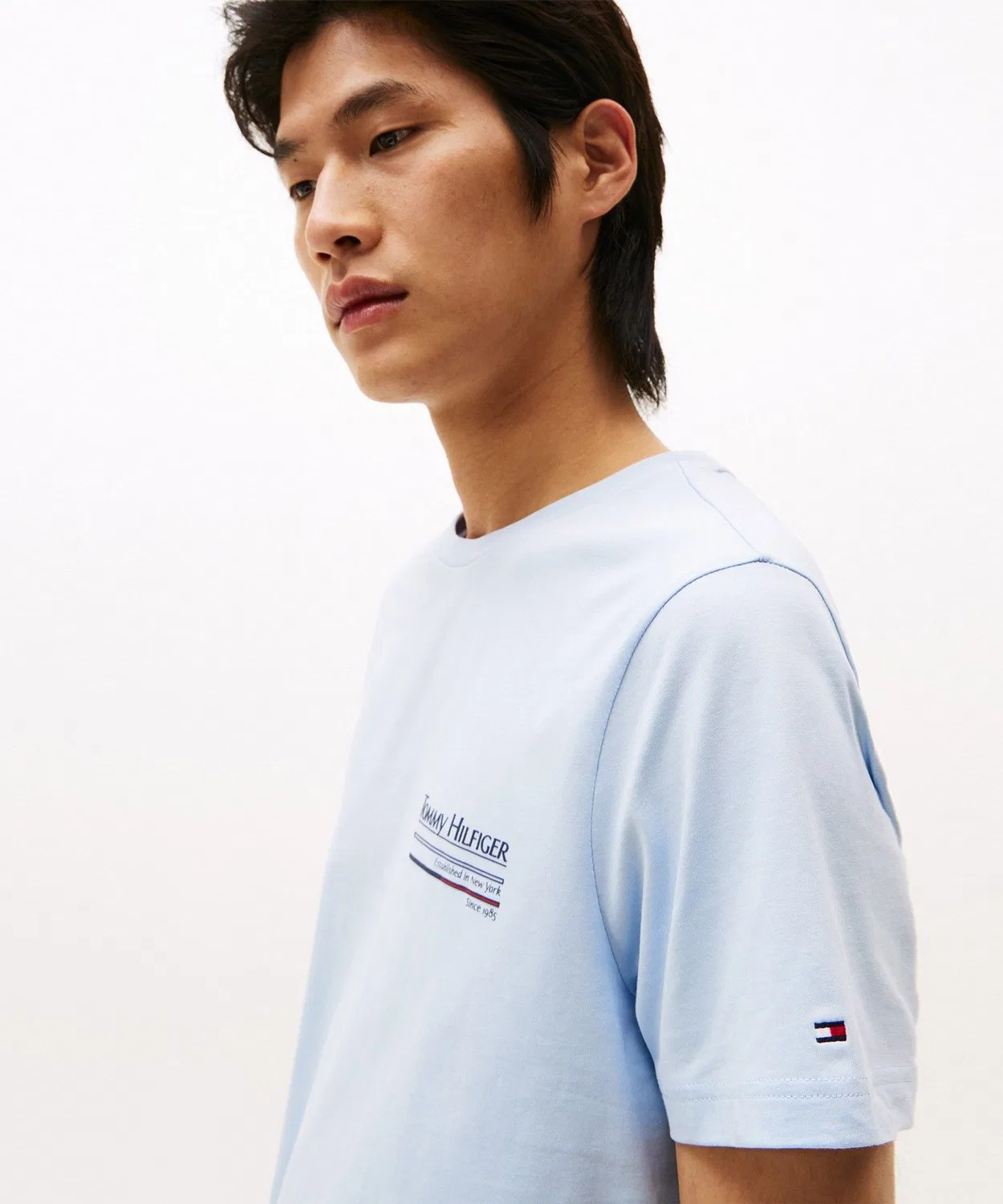 Мужская футболка с принтом Outline Sailing TOMMY HILFIGER, Light Blue — фото 2
