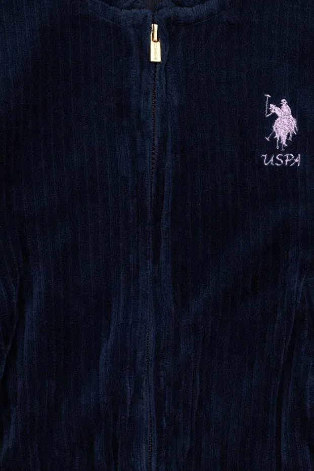 Детские свитшот с капюшоном U.S. Polo Assn., Темно-Синий — фото 4