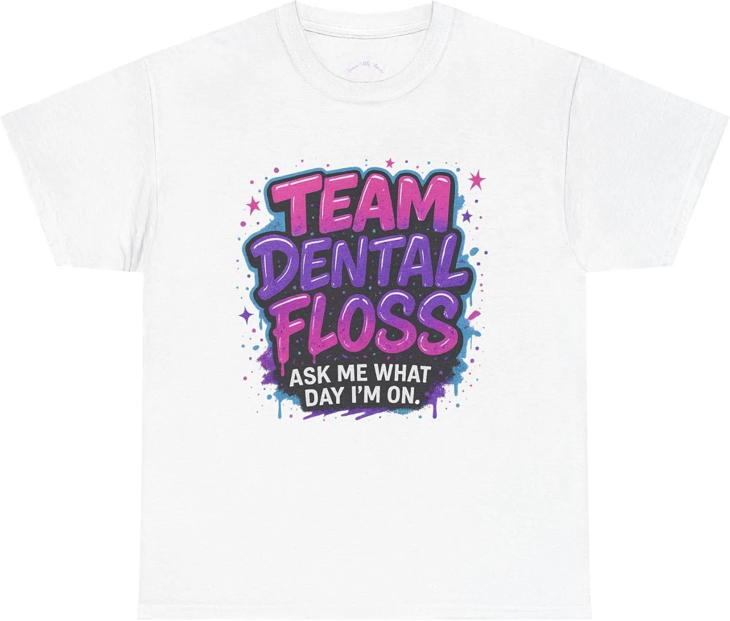 Футболка с граффити-принтом Team Dental Floss, White