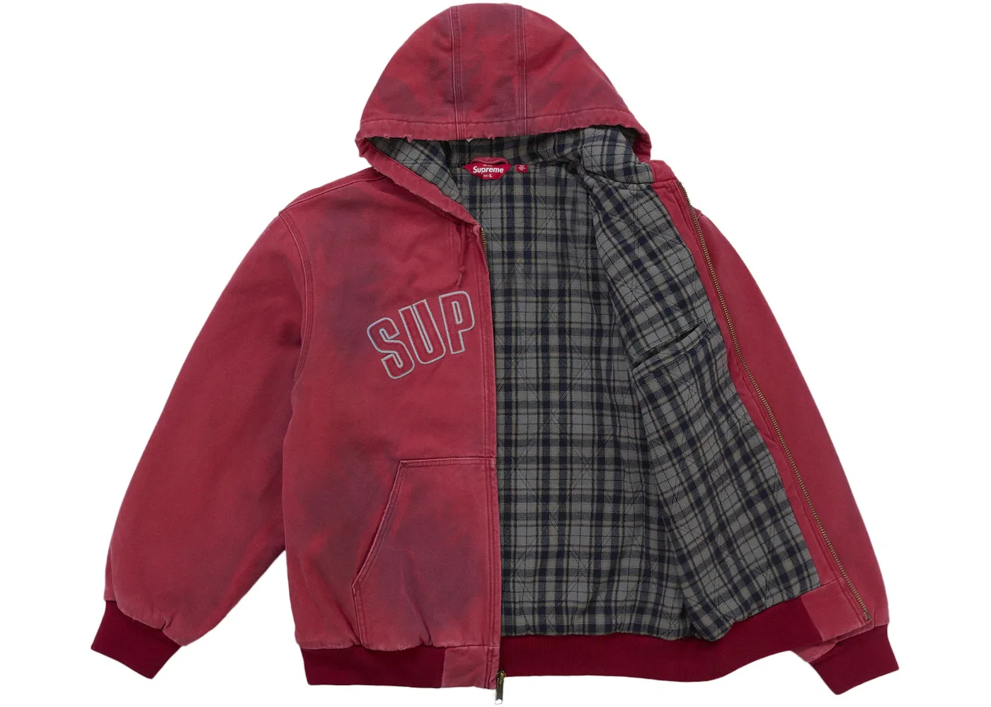 Мужская куртка с капюшоном и светоотражающими элементами Reflective Arc Hooded Work Jacket Supreme, Red — фото 3