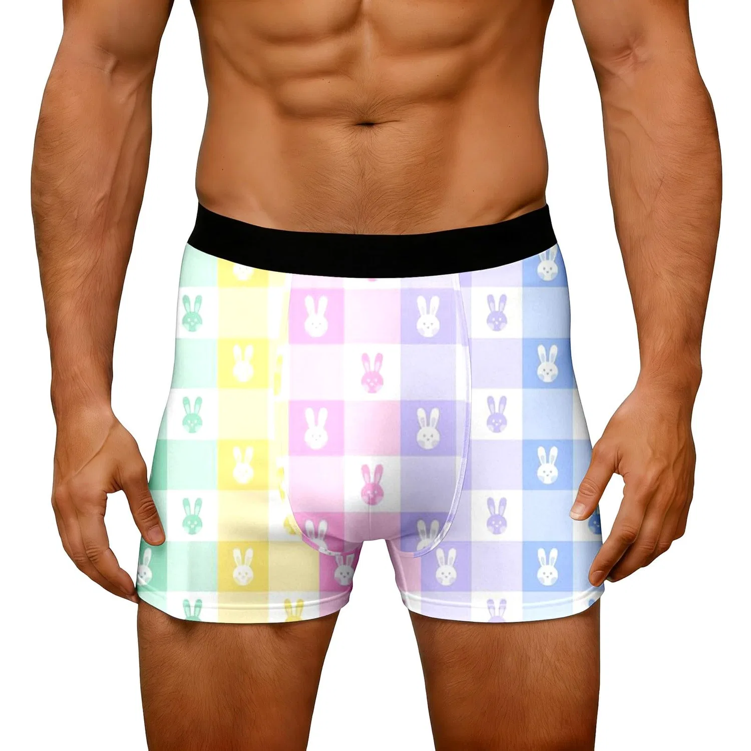 Мужские термобрюки с принтом Easter Printed Briefs, White-m
