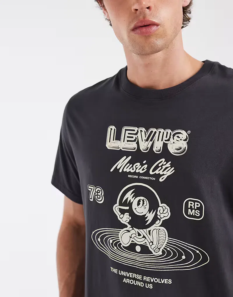 Футболка Levi's с графическим принтом, черный — фото 3