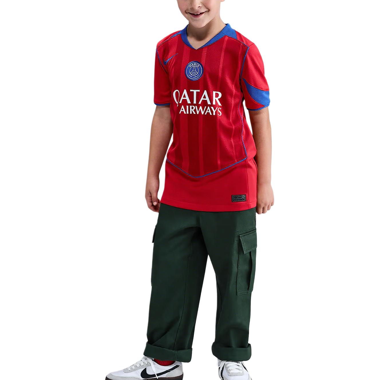 Футболка Paris Saint Germain для детей Nike, global красный/sports красный/super royal — фото 2