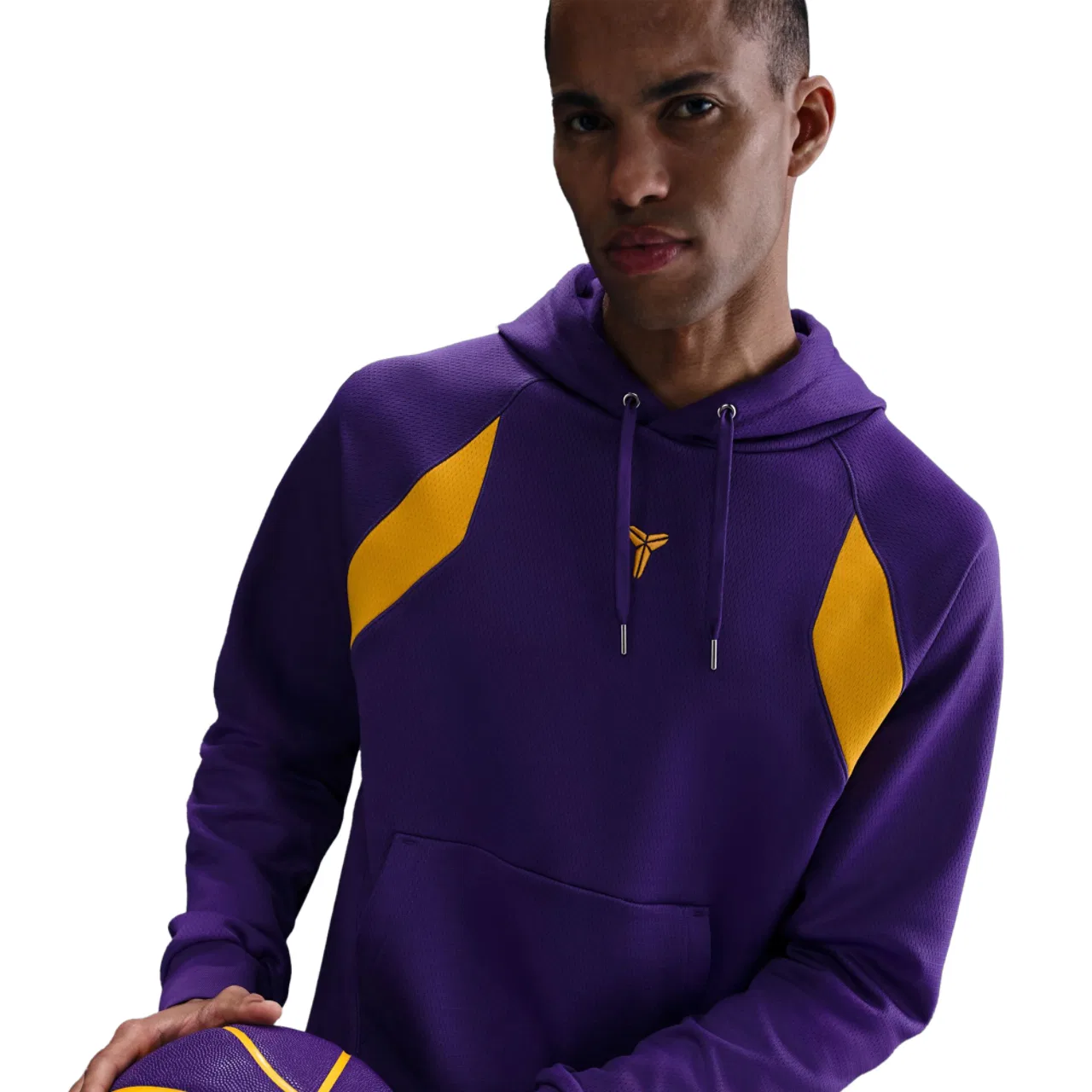 Мужская толстовка Kobe Tech Fleece Fundamental Nike, фиолетовый/желтый