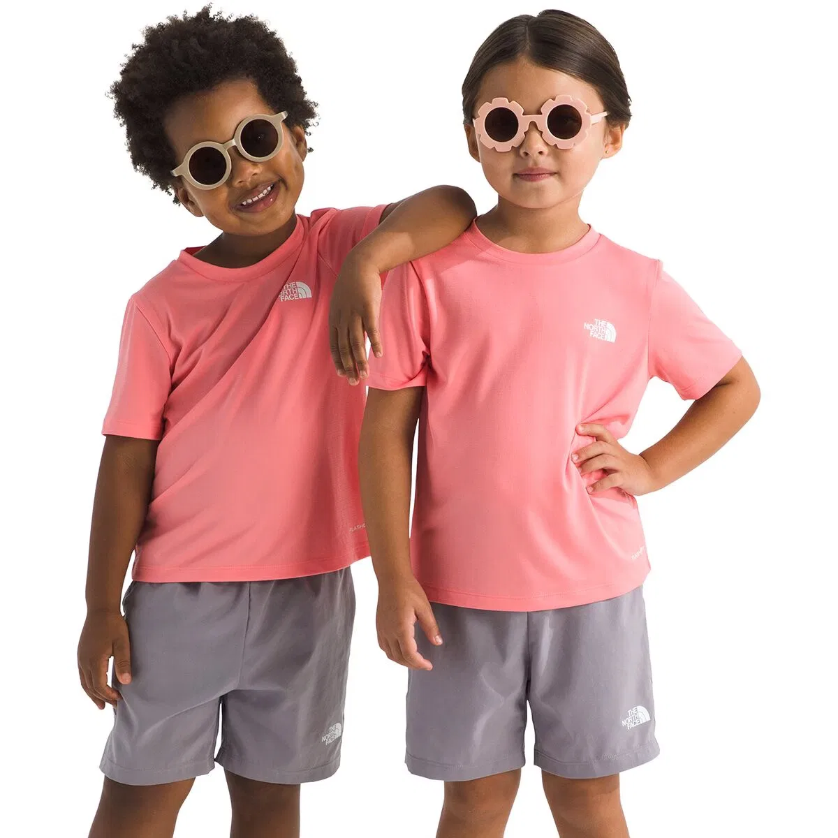Детский комплект для мальчиков с технологией FlashDry 24/7 Set The North Face, Coral Crush/Transcendent Grey