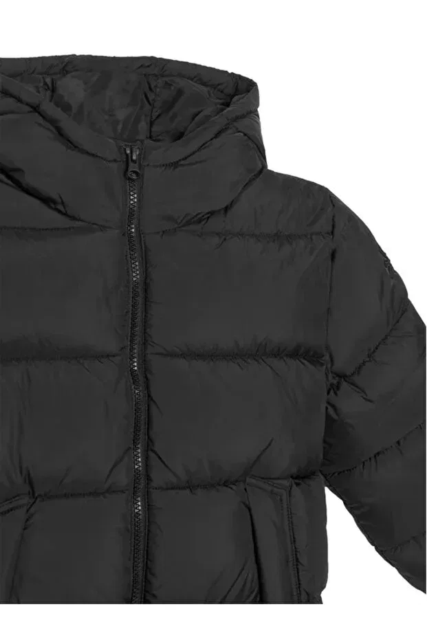 Детское пальто для мальчиков утепленное United Colors Of Benetton, Black — фото 3