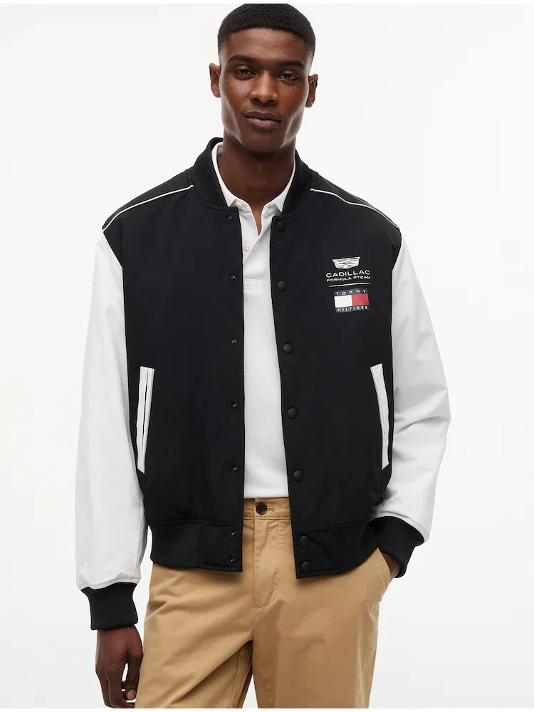 Куртка TOMMY HILFIGER Script Varsity, Black