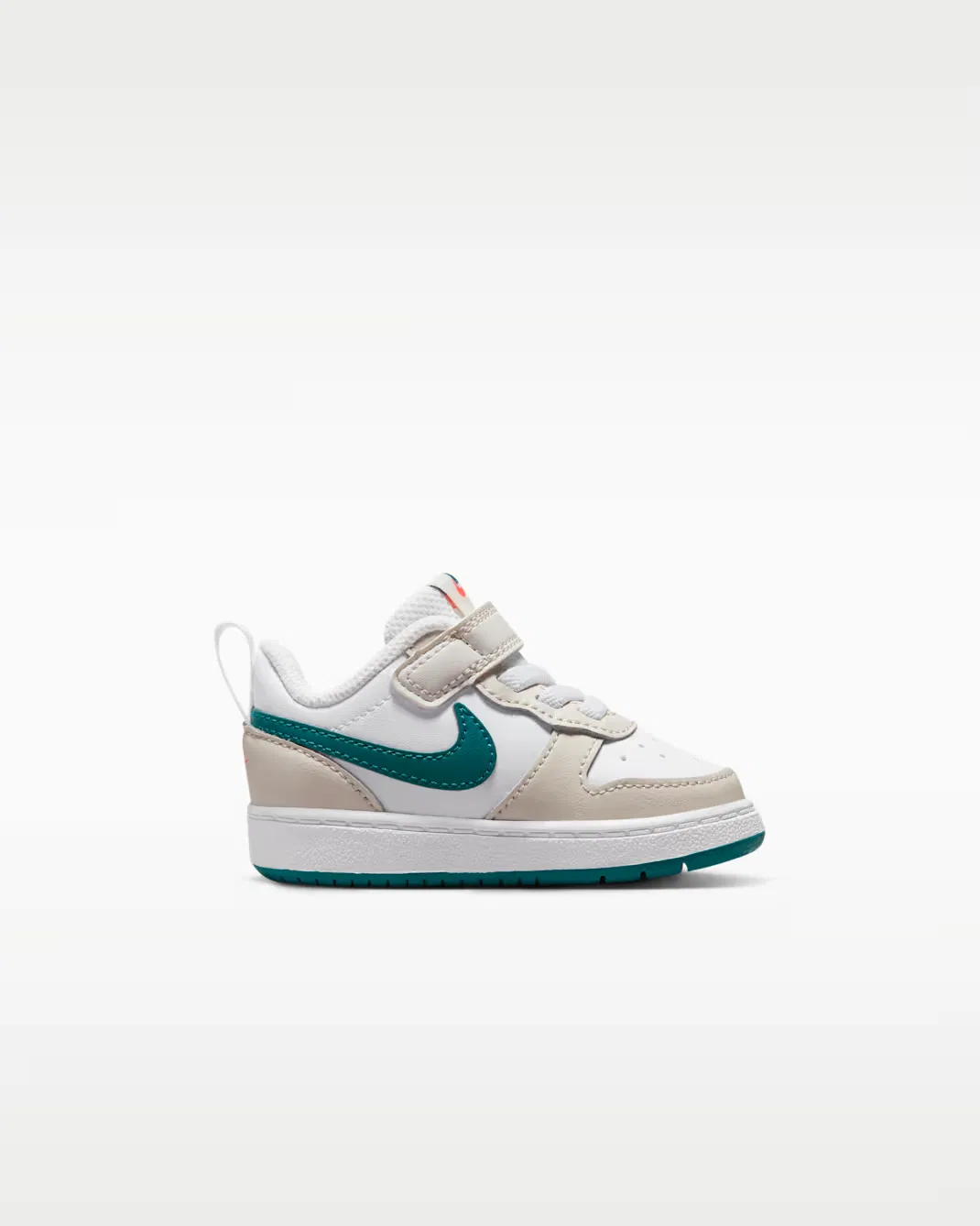 Детская/подростковая обувь Nike Court Borough Low 2, Phantom/White/Total Orange/Bright Spruce — фото 3