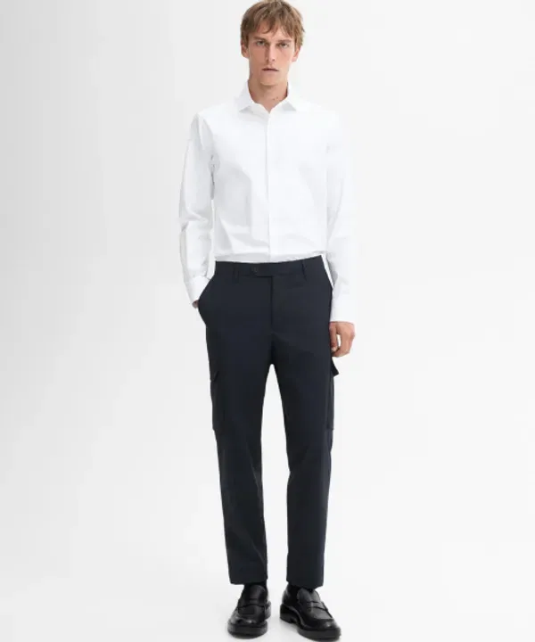 Рубашка хлопковая Slim Fit Massimo Dutti — фото 2