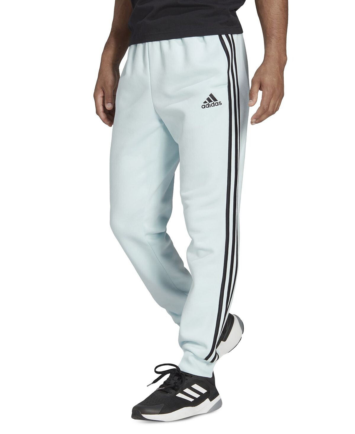 

Мужские брюки спортивные Adidas Fleece, белый/черный