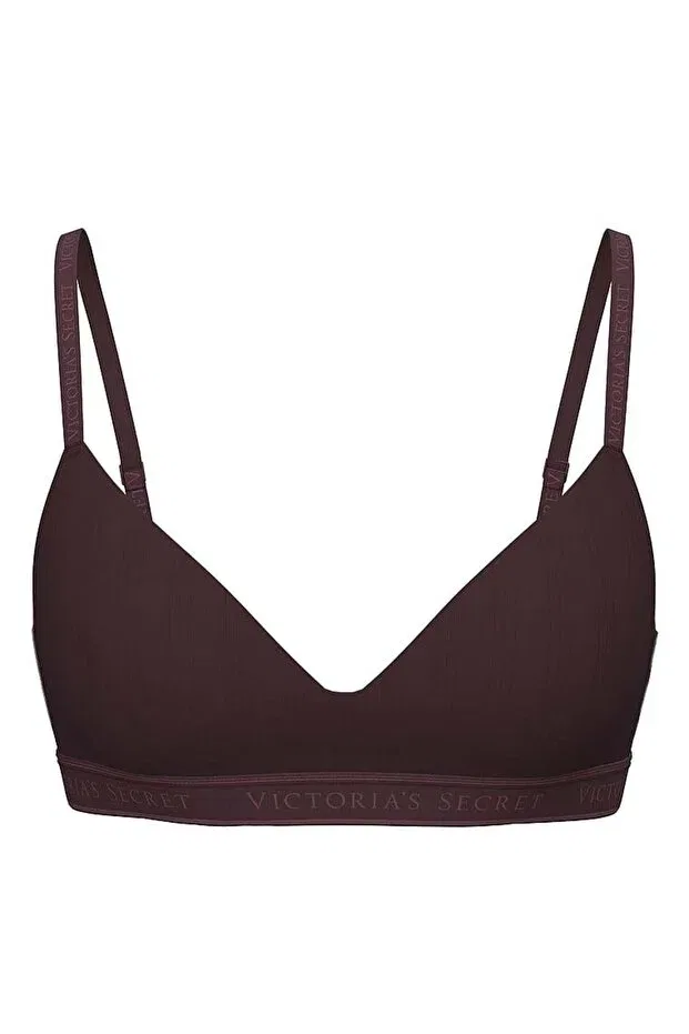 Женский бюстгальтер без косточек Ultra thin modal lightly padded supportive wirefree bra Victoria'S Secret, Winter Wine — фото 3