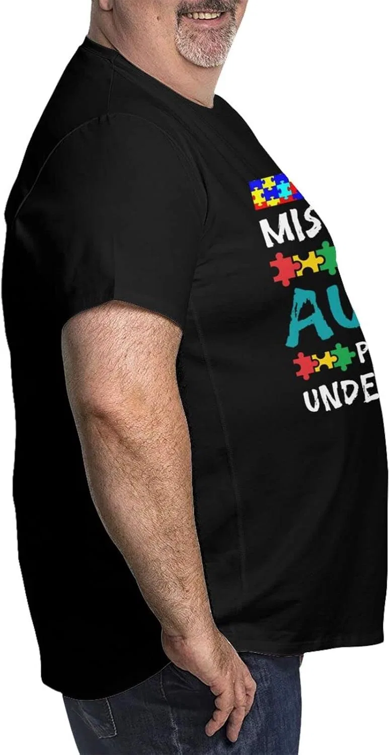 Футболка с графическим принтом оверсайз, Autism Awareness I'm Not Misbehaving I Have Autism — фото 4