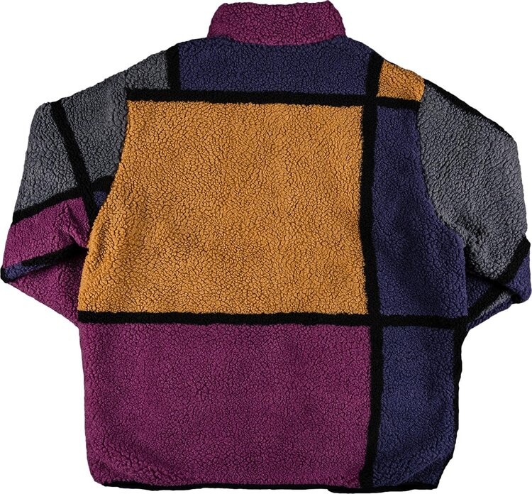 Куртка Supreme Reversible Colorblocked Fleece Jacket 'Purple', фиолетовый — фото 3