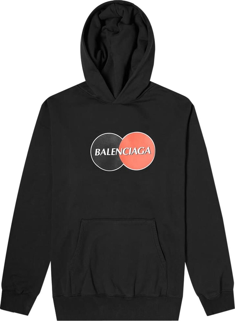 

Худи Balenciaga Credit Card Logo Hoodie 'Black', черный