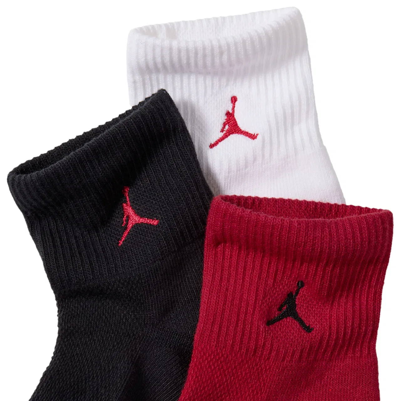 Мужские носки с амортизацией набор из 3 пар Everyday Cushion Ankle Jordan, красный/белый/черный — фото 2