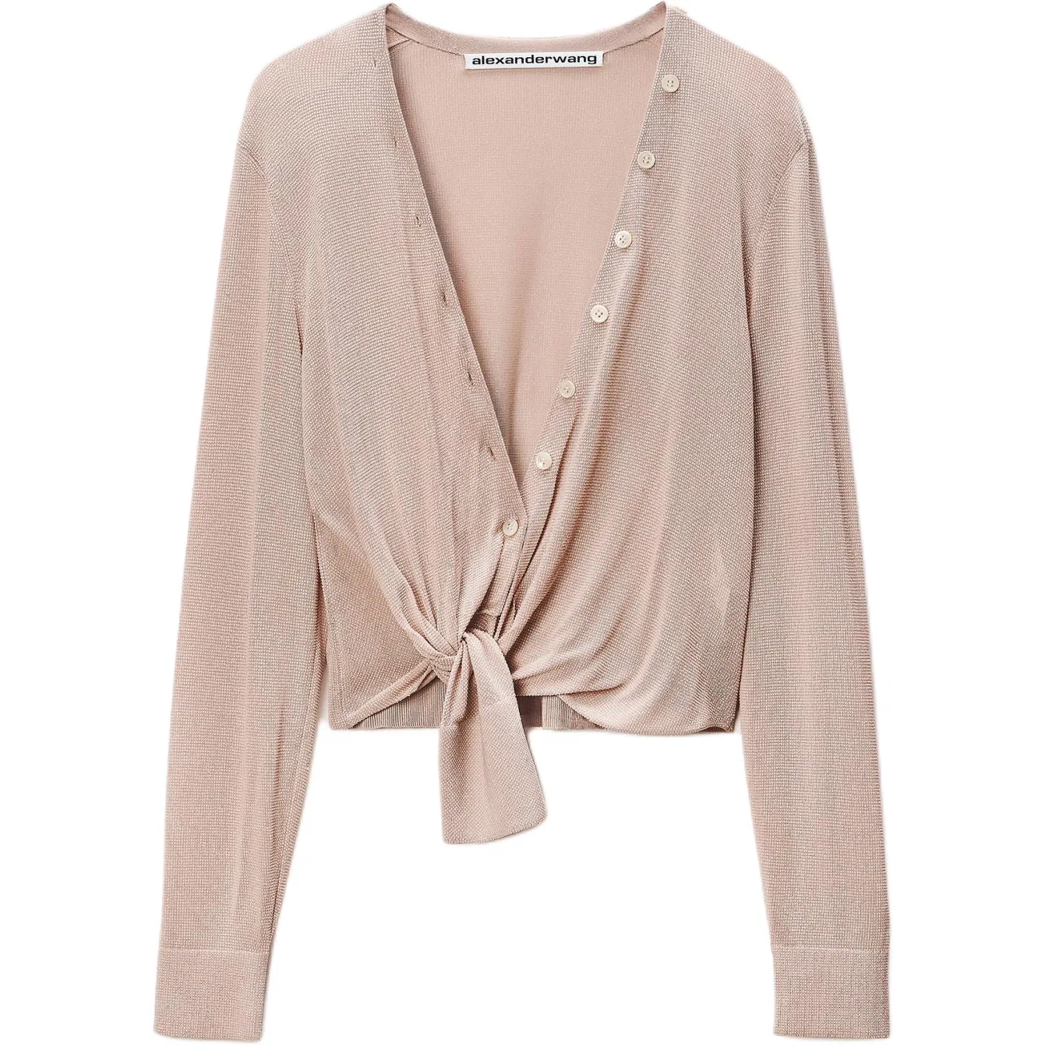 Женский свитер V-образным вырезом Alexander Wang, Light Khaki