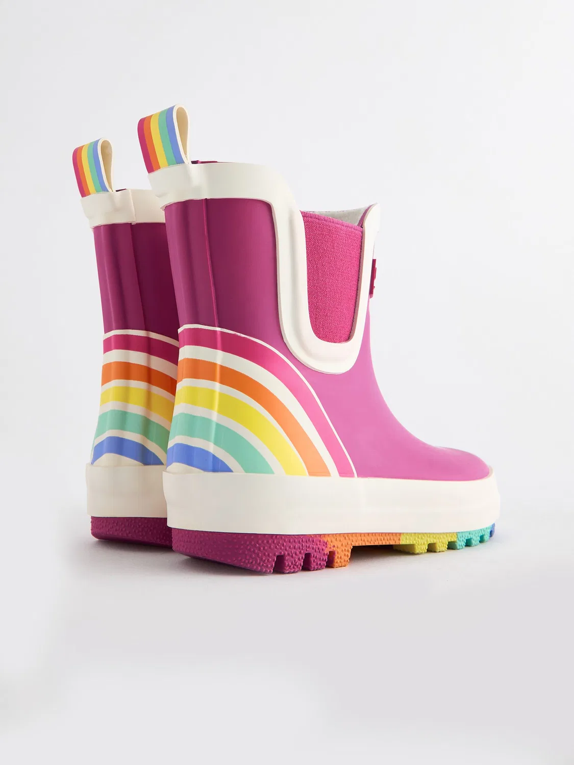 Резиновые сапоги Rainbow Welly Boots Little Bird by Jools Oliver, розовые — фото 3