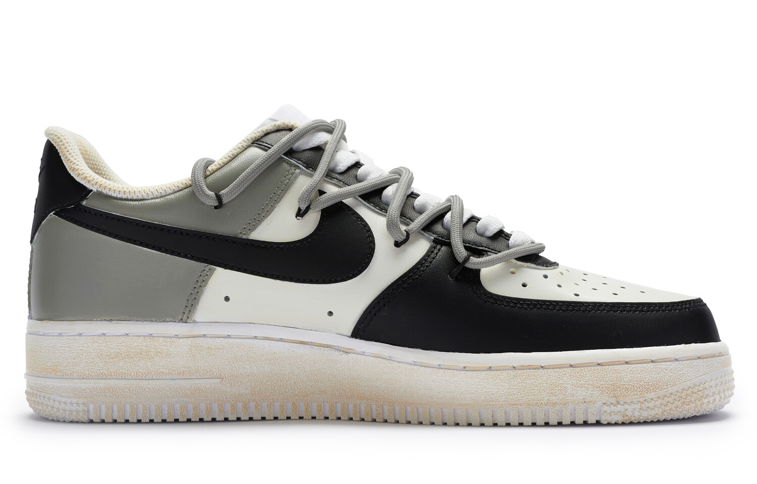 

Кроссовки Nike Air Force 1 Skateboard Shoes Men Low-Top Black White Gray