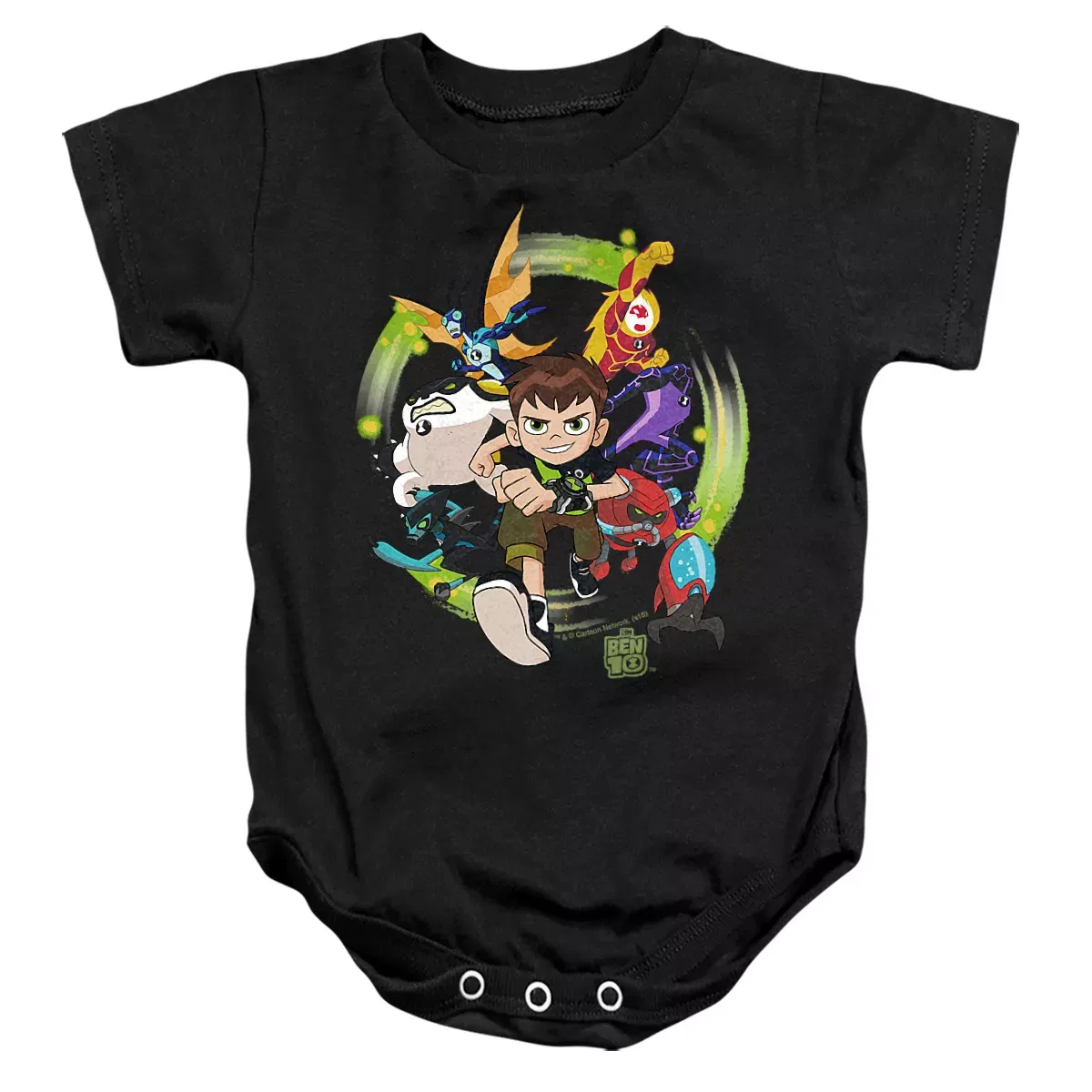 Детское боди для мальчиков хлопковое Ben 10 Hero Charge Cartoon Network, Black