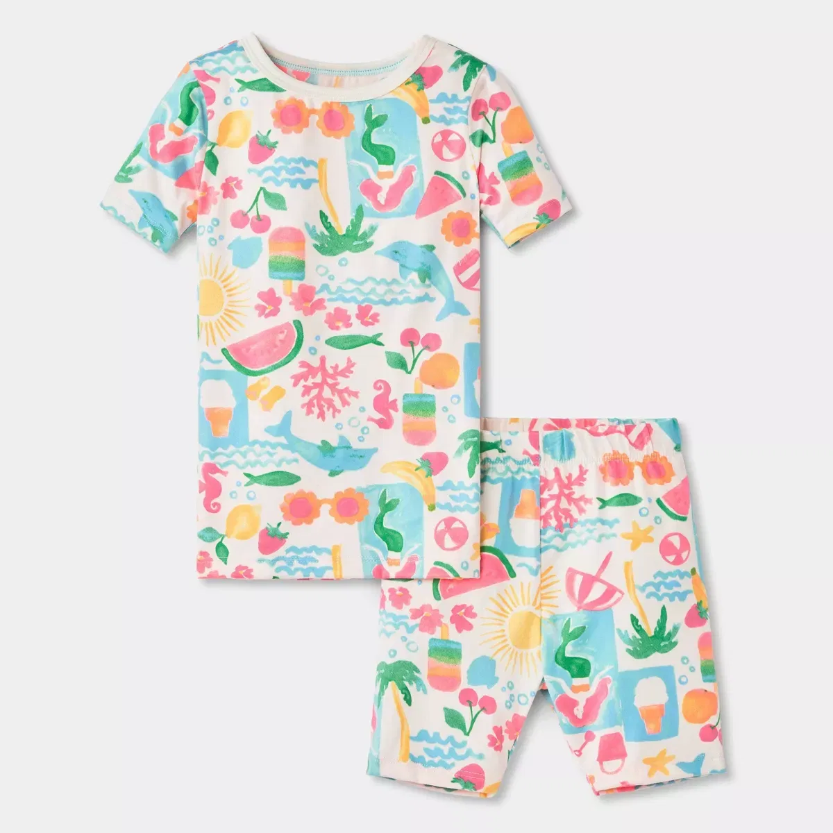Детский комплект пижам с коротким рукавом NIT SLEEPWEAR, Ivory