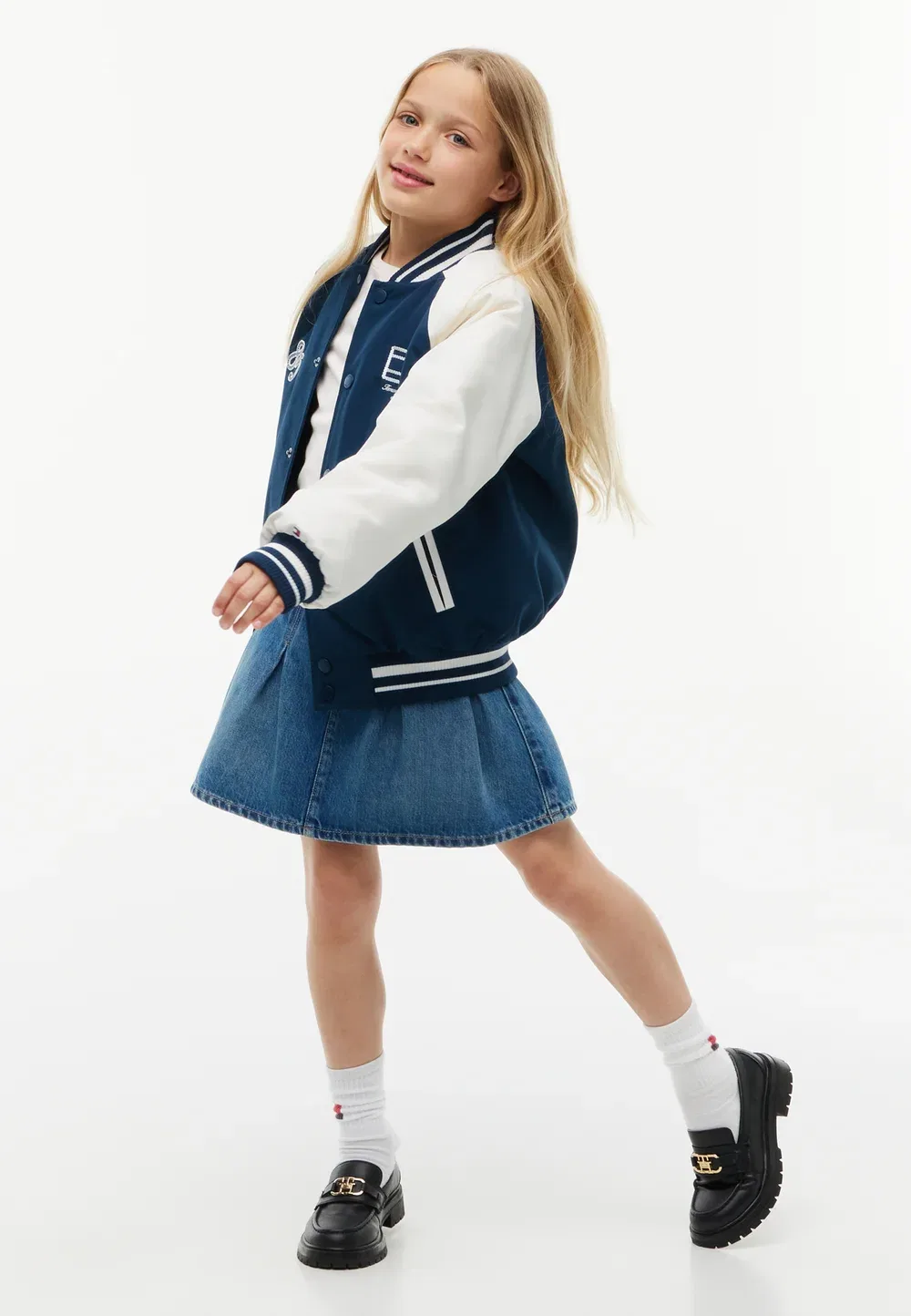 Куртка-Бомбер унисекс - куртка-бомбер Tommy Hilfiger, Dark Night Navy