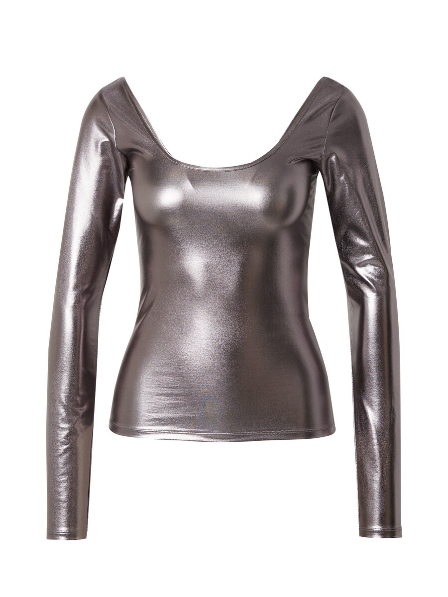 

Лонгслив Monki Shirt, цвет silver grey