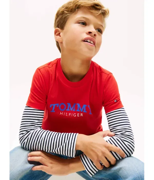 Футболка regular fit Tommy Hilfiger, красный — фото 4