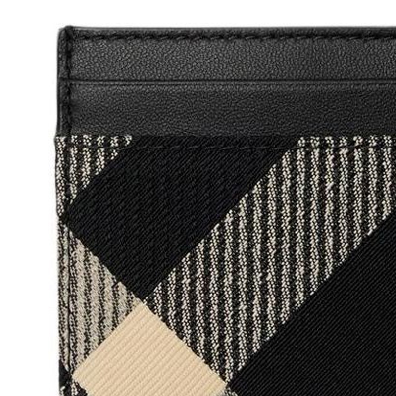Хлопковый кардхолдер мужской черный и ситцевый Burberry — фото 4
