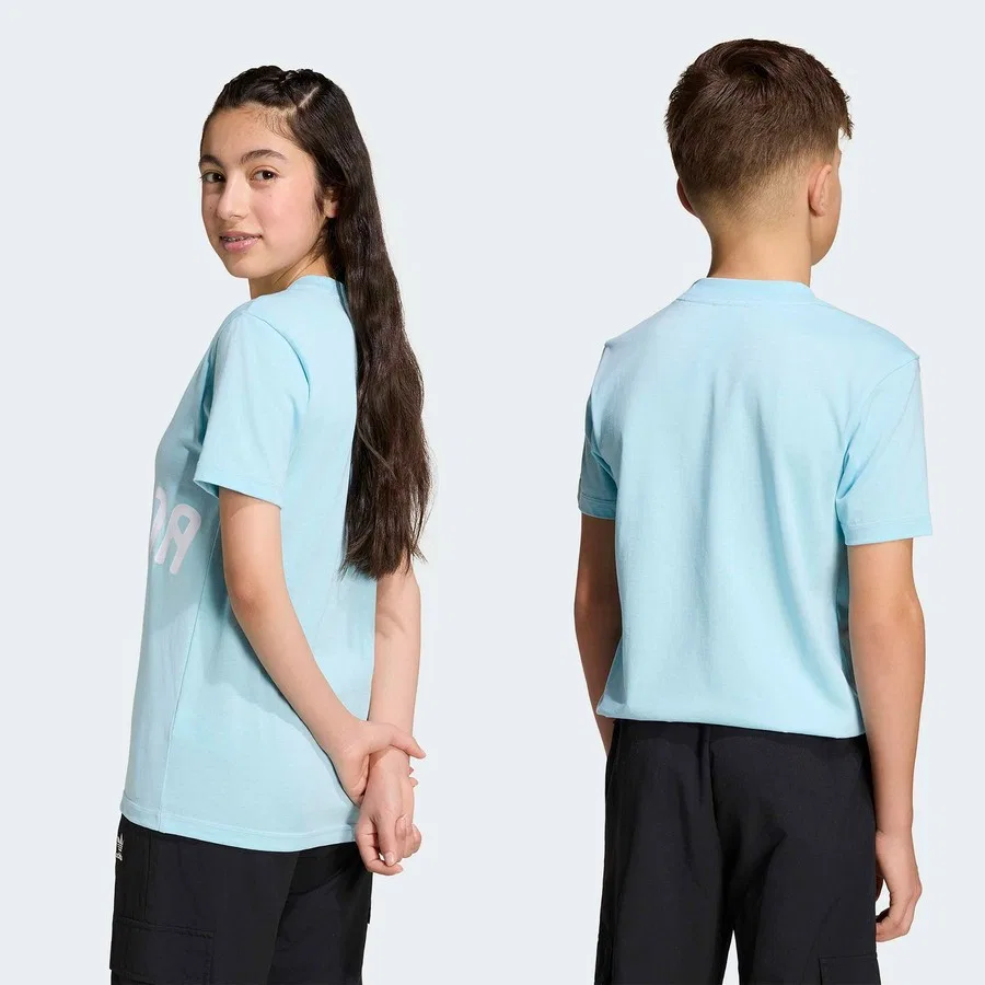 Детская футболка с длинным рукавом adidas Аргентина, Синий — фото 3