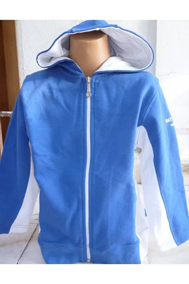 Детский кардиган с капюшоном Icefields, White/Blue