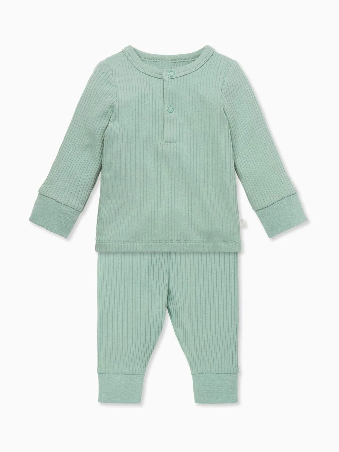 Пижама ribbed supersoft Mori, светло-зеленый — фото 3