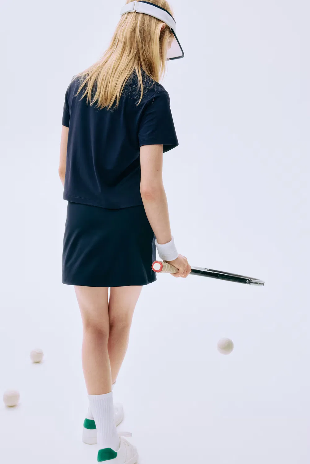 Теннисная юбка с мягкими движениями H&M, Marineblau — фото 3