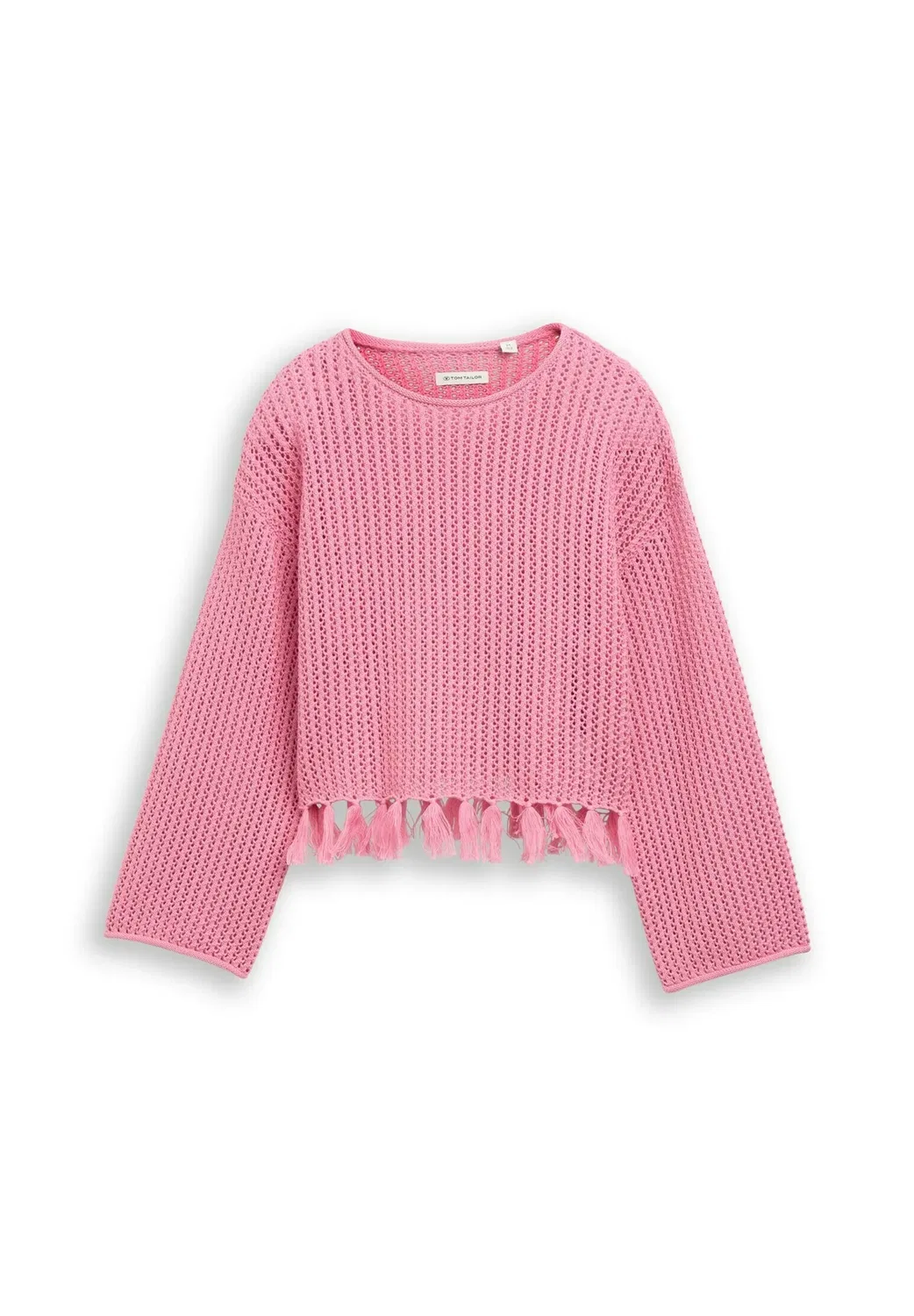 Укороченный пуловер и стрикджекен стрикпуловер mit fransen - джемпер Tom Tailor, Soft Blush Rose