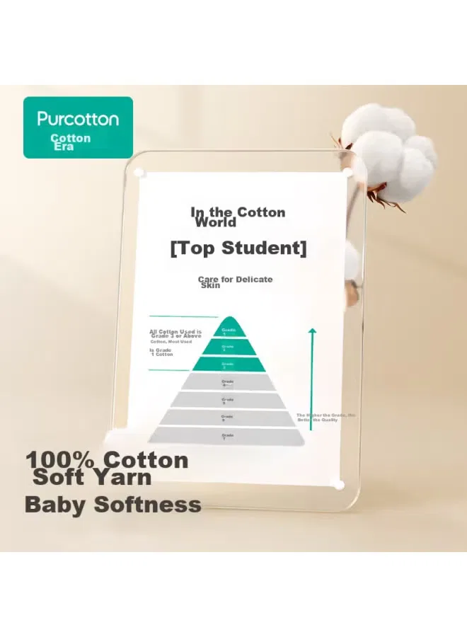 Боди-комбинезон для новорожденных из хлопковой марли с историей сада Purcotton, розовый — фото 3