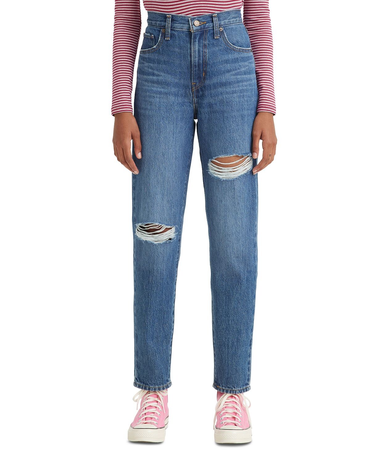 

Джинсы mom с высокой талией Levi's, мульти