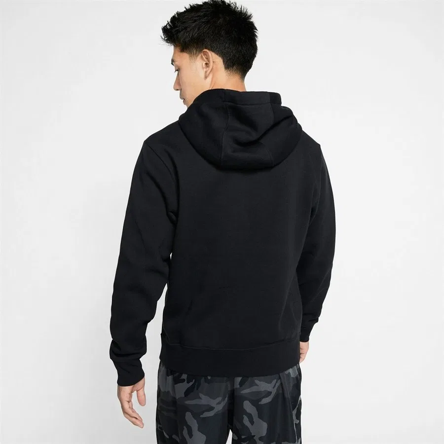 Мужской свитшот с капюшоном Nike Club Hoodie, Черный — фото 2