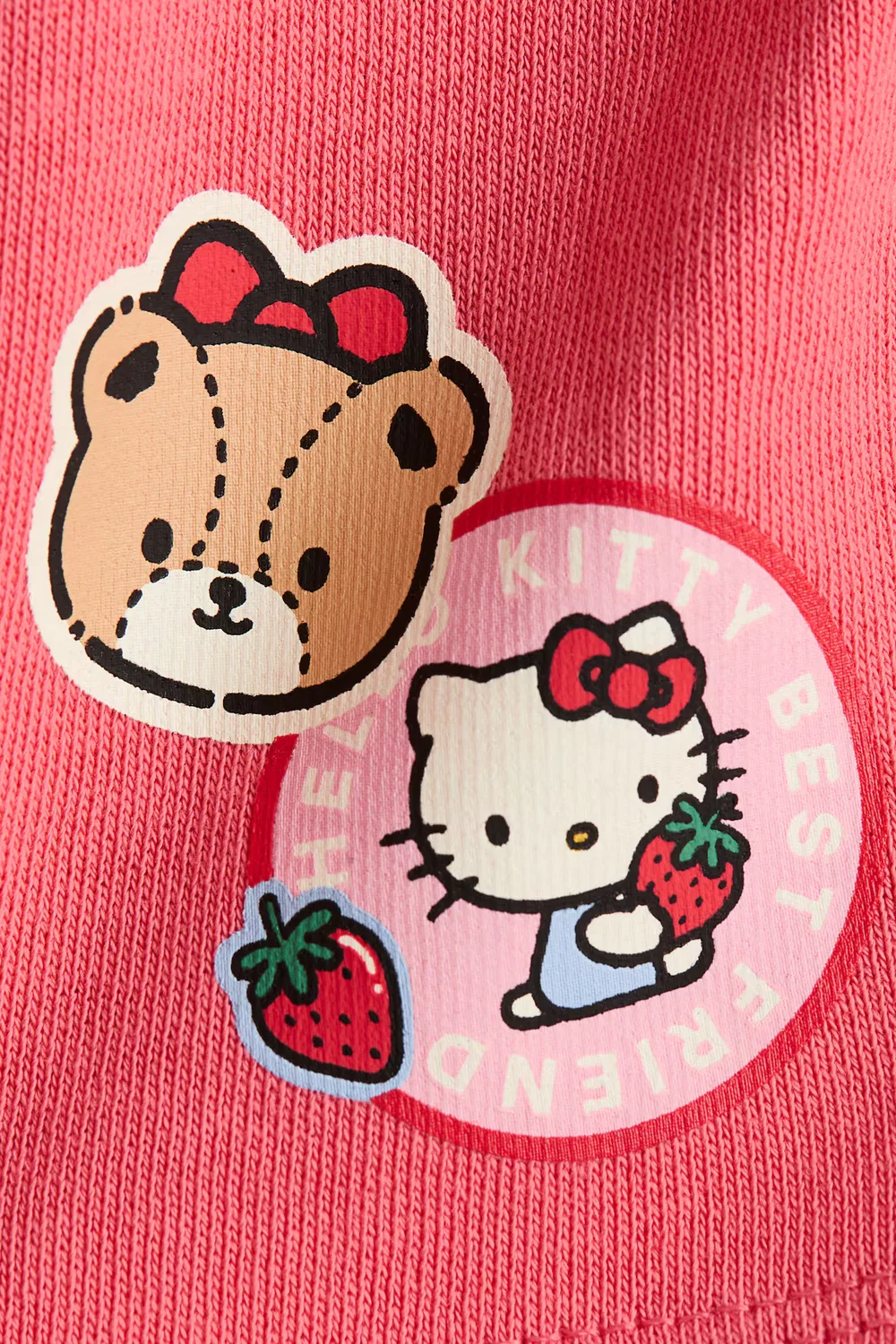 Хлопковые шорты с принтом H&M, Hellrot/Hello Kitty — фото 2