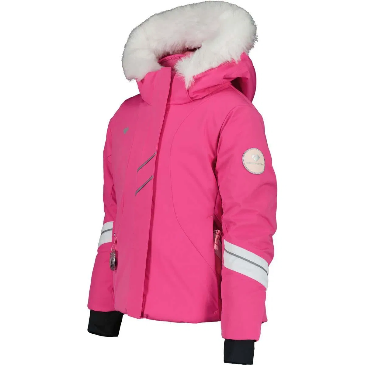 Куртка для девочек с кристаллами Swarovski Cara Mia Obermeyer, Pink Pwr — фото 3