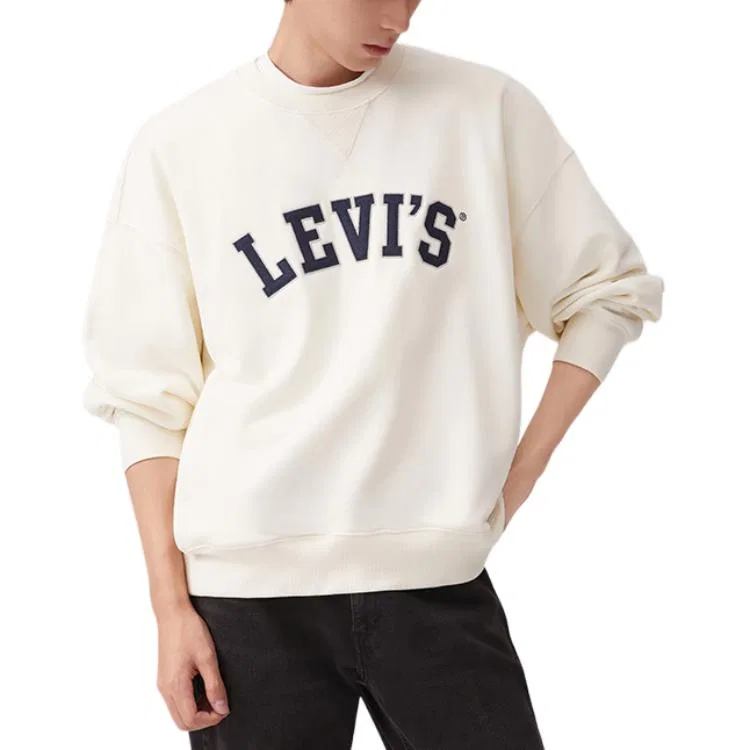Мужской свитшот с круглым вырезом Beige Levis — фото 4