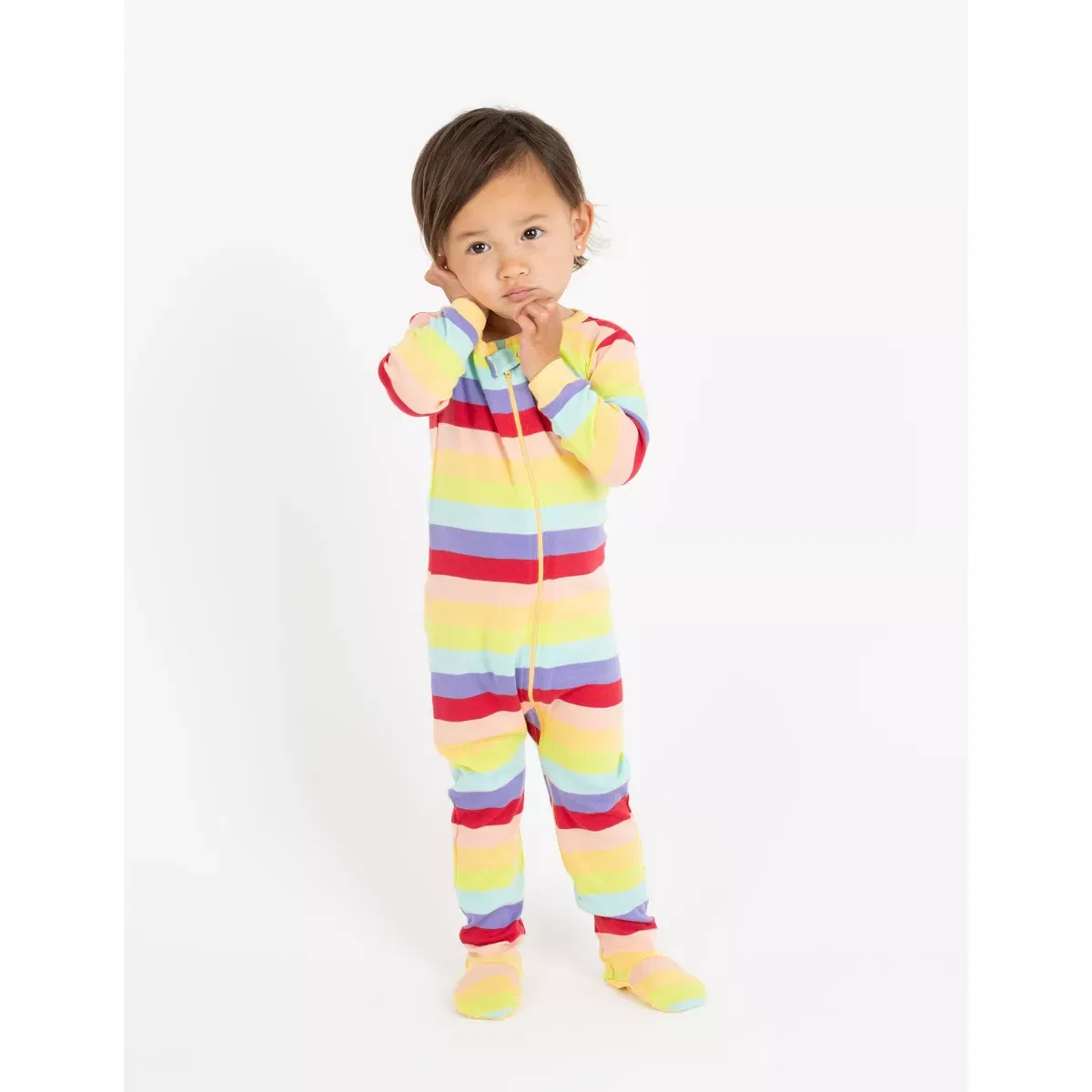 Детские пижамы для девочек с длинным рукавом LEVERET, Colorful Girls — фото 2