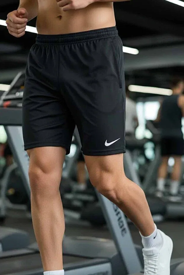 Мужские спортивные шорты с обычной посадкой Nike, Black-C6