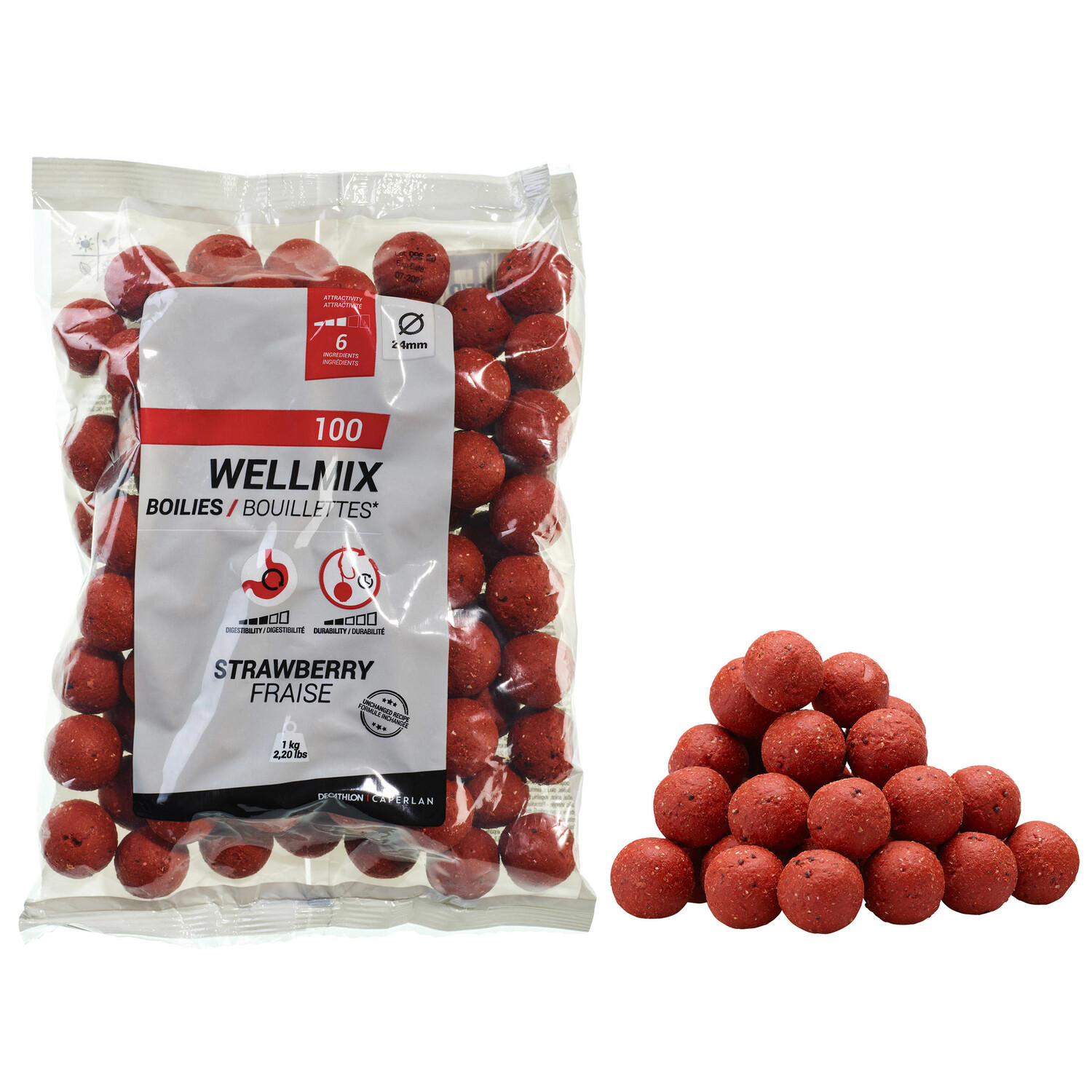 

Бойлы Wellmix Клубника 24мм 1кг CAPERLAN