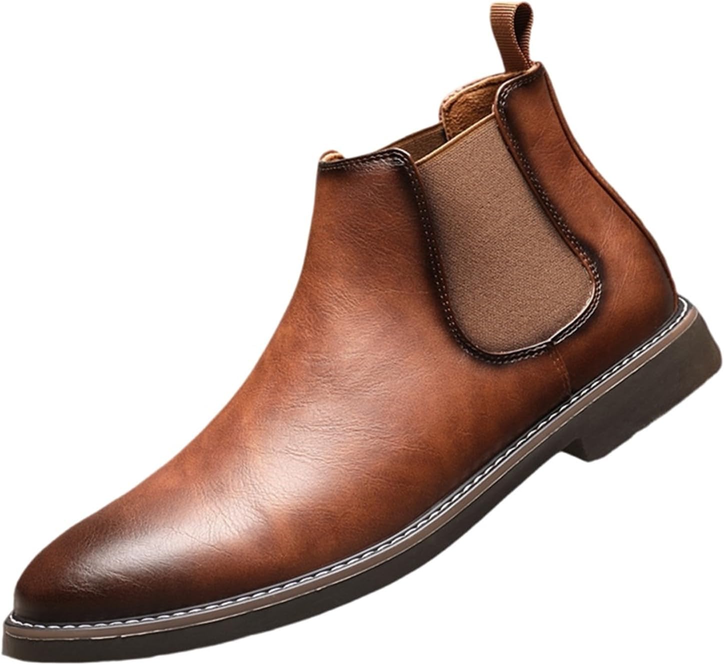 

Мужские ботинки челси SywzXxfybz Классические эластичные праздничные ботинки Повседневные мужские кожаные ботинки челси до щиколотки Sywzx&Xfybz, желтый