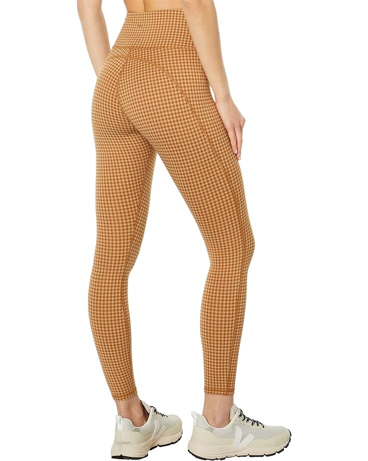 

Брюки Madewell Flex Leggings - Check Print, цвет Saddle Brown