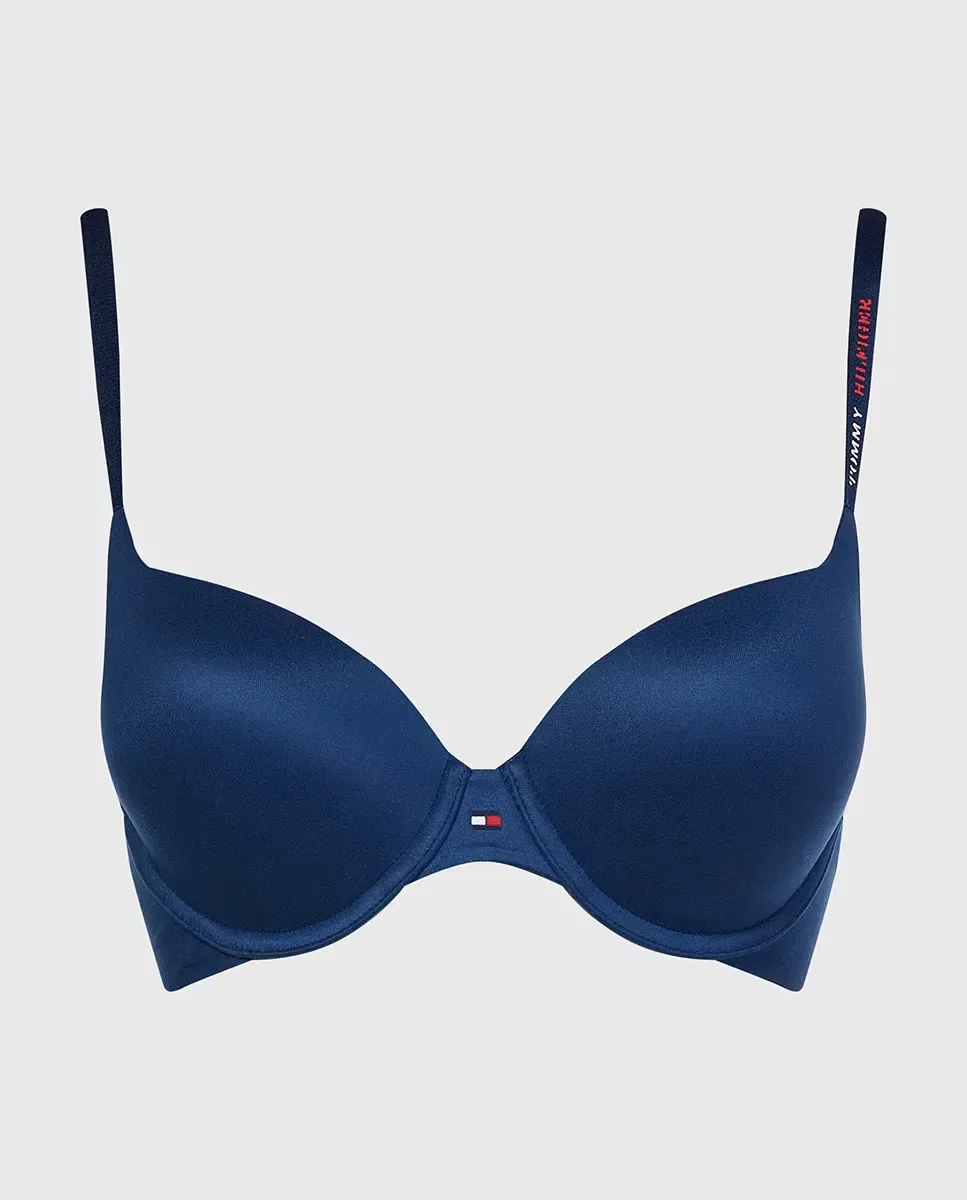 Женский бюстгальтер push-up из микрофибры Tommy Hilfiger, Azul — фото 4