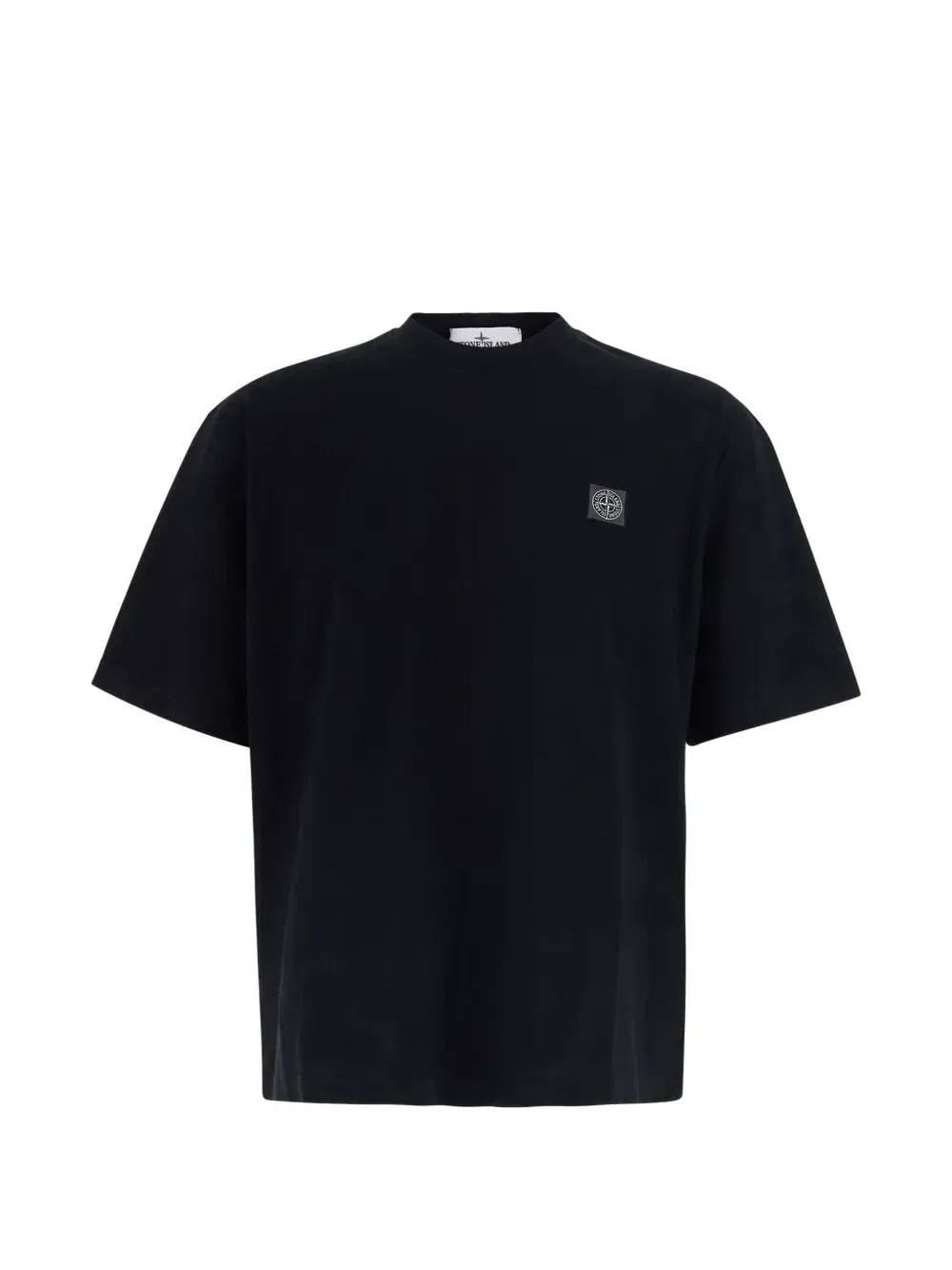Футболка свободного кроя с нашивкой-логотипом Stone Island, черный