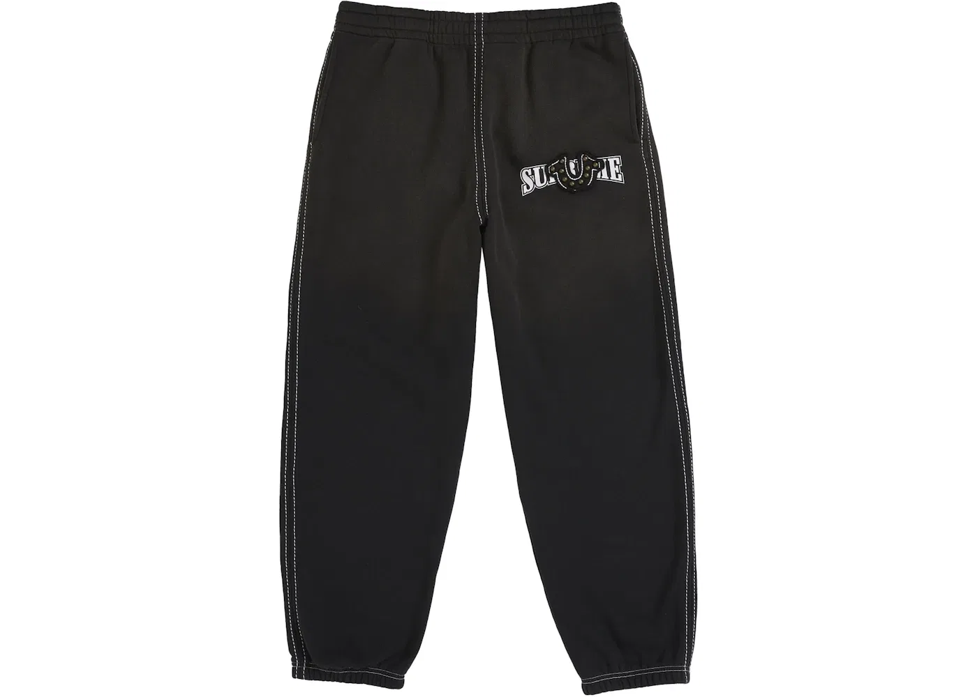 Мужские спортивные штаны коллаборации Supreme True Religion Sweatpant FW25 Supreme, Black