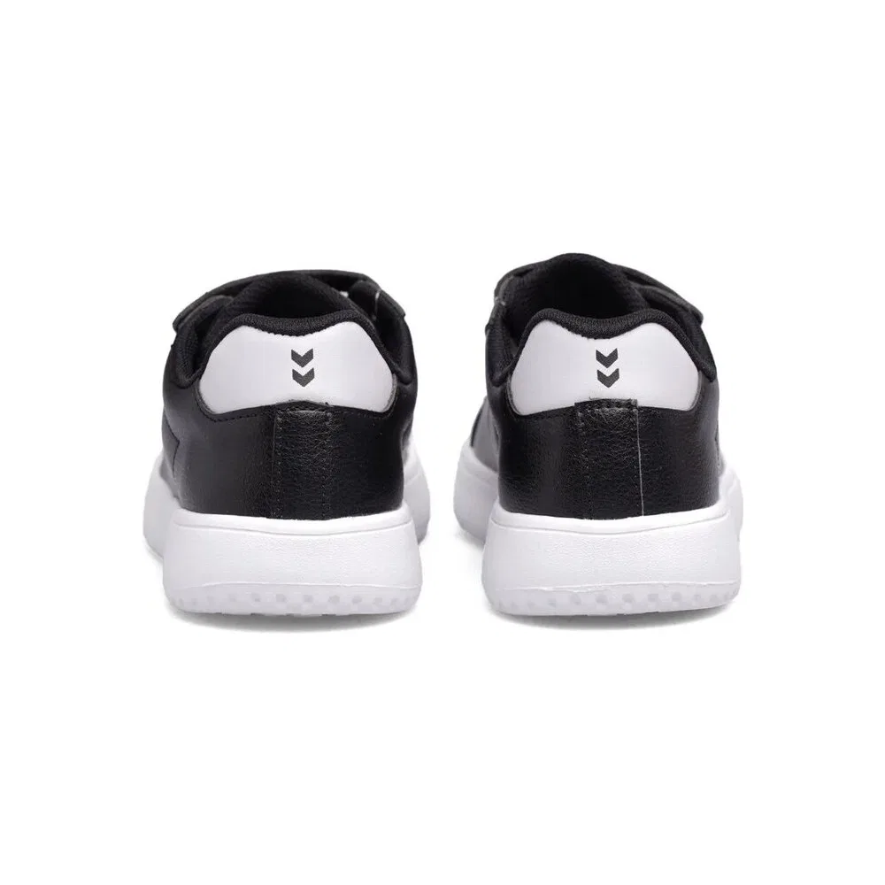 Детские спортивные кроссовки на липучках с легкой подошвой Hml Busan 25 Jr Hummel, Black — фото 4